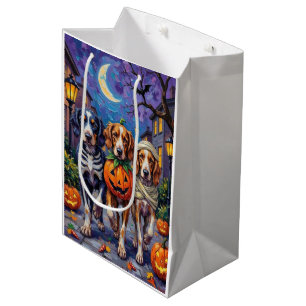 Englisch Setter Trick-or-Treating Halloween-Kostüm Mittlere Geschenktüte