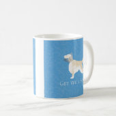 Englisch Setter wird bald gut, Hund Silhouette Kaffeetasse (VorderseiteRechts)