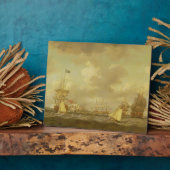 Englisch Ships Coming to Anchor in a Fresh Breeze Fotoplatte (Seite)