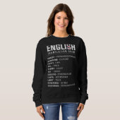 Englisch Slang Translation Guide for UK Expat in U Sweatshirt (Vorne ganz)