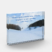 Englisch Snow Valley - Personalisiert Fotoblock (Links)