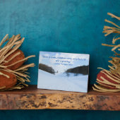 Englisch Snow Valley - Personalisiert Fotoplatte (Seite)