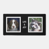 Englisch Spanischer Hund und Raccoon Custom Fotos Schreibtischunterlage (Vorderseite)