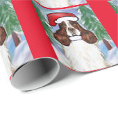 ENGLISCH SPRINGE SPANIEL GESCHENKPAPIER (Rolleneckpunkt)