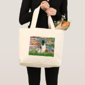 Englisch Springer 7 - Lilies 2 Jumbo Stoffbeutel (Vorderseite (Produkt))