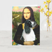 Englisch Springer 7 - Mona Lisa Karte (Gelbe Blume)