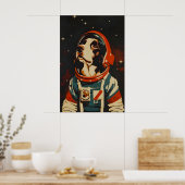 Englisch Springer Spaniel Astronaut Poster, Englis Poster (Küche)