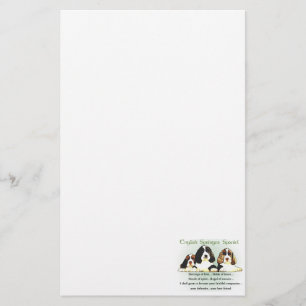 Englisch Springer Spaniel Heritage of Liebe Briefpapier