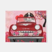 Englisch Springer Spanisch Car Hört Valentins Fußmatte (Vorderseite)