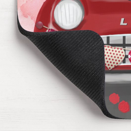 Englisch Springer Spanisch Car Hört Valentins Mousepad (Ecke)