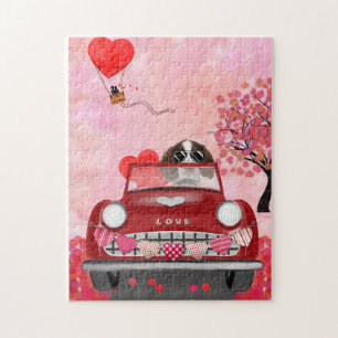 Englisch Springer Spanisch Car Hört Valentins Puzzle
