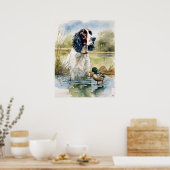 Englisch Springer Spanisch - Dog Art Print Poster (Küche)