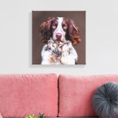 Englisch Springer Spanisch Dog Oil Painting Portra Leinwanddruck (Insitu (Wohnzimmer))