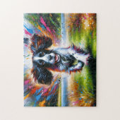 Englisch Springer Spanisch Dog Portrait Akryllisch Puzzle (Vertikal)