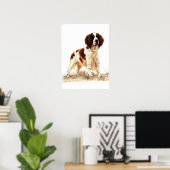 Englisch Springer Spanisch Dog Portrait Poster Pri (Heimbüro)