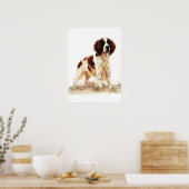 Englisch Springer Spanisch Dog Portrait Poster Pri (Küche)