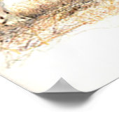 Englisch Springer Spanisch Dog Portrait Poster Pri (Ecke)