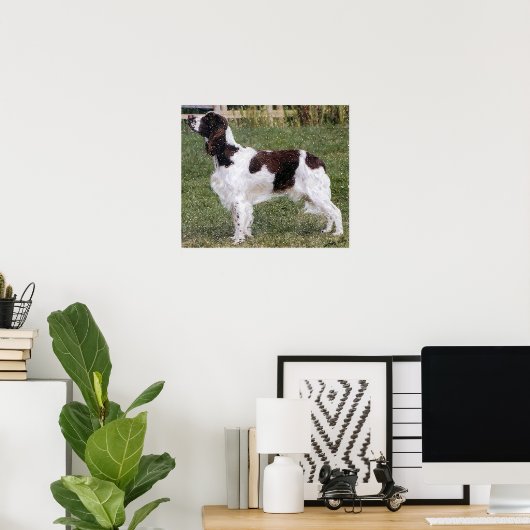Englisch Springer Spanisch Dog Portrait Poster Pri (Heimbüro)