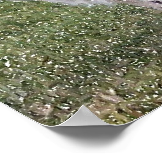 Englisch Springer Spanisch Dog Portrait Poster Pri (Ecke)