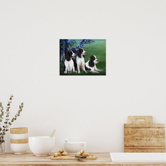 Englisch Springer Spanisch Dog Poster Print (Küche)