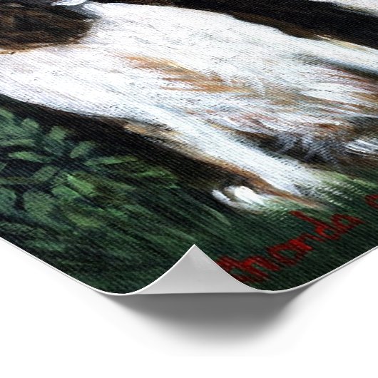 Englisch Springer Spanisch Dog Poster Print (Ecke)