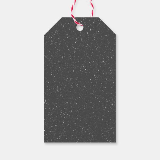 Englisch Springer Spanisch in Schneeflocken Geschenkanhänger (Rückseite)