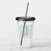 Englisch Springer Spanisch Malerei Original Dog Ar Acryltrinkbecher (Rückseite)