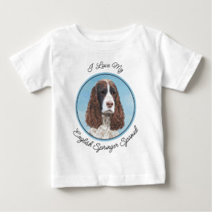 Englisch Springer Spanisch Malerei Original Dog Ar Baby T-shirt