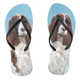 Englisch Springer Spanisch Malerei Original Dog Ar Badesandalen