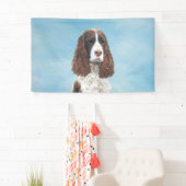Englisch Springer Spanisch Malerei Original Dog Ar Banner (Insitu)