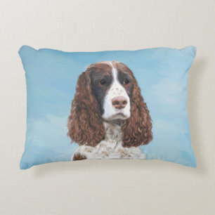 Englisch Springer Spanisch Malerei Original Dog Ar Dekokissen