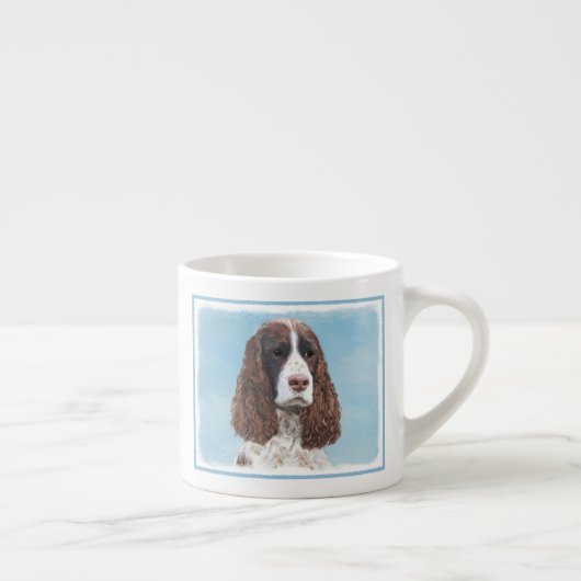 Englisch Springer Spanisch Malerei Original Dog Ar Espressotasse (Rechts)