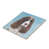 Englisch Springer Spanisch Malerei Original Dog Ar Fliese (Seite)