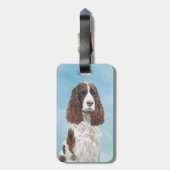 Englisch Springer Spanisch Malerei Original Dog Ar Gepäckanhänger (Rückseite vertikal)