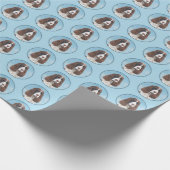 Englisch Springer Spanisch Malerei Original Dog Ar Geschenkpapier (Ecke)