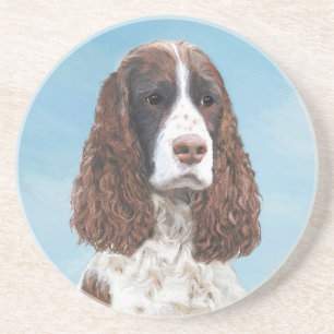 Englisch Springer Spanisch Malerei Original Dog Ar Getränkeuntersetzer