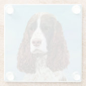 Englisch Springer Spanisch Malerei Original Dog Ar Glasuntersetzer (Rückseite)