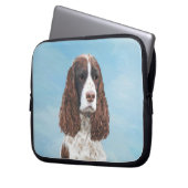 Englisch Springer Spanisch Malerei Original Dog Ar Laptopschutzhülle (Vorderseite Links)