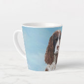 Englisch Springer Spanisch Malerei Original Dog Ar Milchtasse (Linke Ecke)