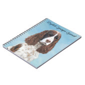 Englisch Springer Spanisch Malerei Original Dog Ar Notizblock (Linke Seite)