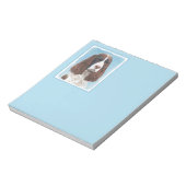 Englisch Springer Spanisch Malerei Original Dog Ar Notizblock (Rotiert)