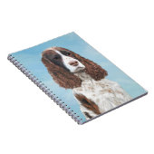 Englisch Springer Spanisch Malerei Original Dog Ar Notizblock (Rechte Seite)