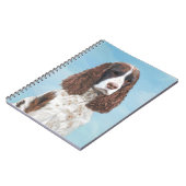 Englisch Springer Spanisch Malerei Original Dog Ar Notizblock (Linke Seite)