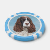 Englisch Springer Spanisch Malerei Original Dog Ar Pokerchips (Einzeln)