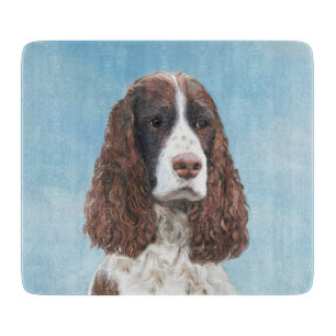 Englisch Springer Spanisch Malerei Original Dog Ar Schneidebrett