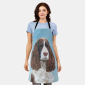 Englisch Springer Spanisch Malerei Original Dog Ar Schürze (Getragen)
