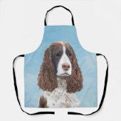 Englisch Springer Spanisch Malerei Original Dog Ar Schürze (Vorderseite)