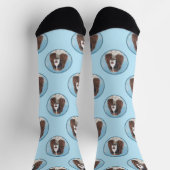 Englisch Springer Spanisch Malerei Original Dog Ar Socken (Oben)