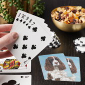 Englisch Springer Spanisch Malerei Original Dog Ar Spielkarten (In Situ)