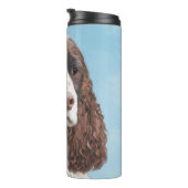 Englisch Springer Spanisch Malerei Original Dog Ar Thermosbecher (Nach rechts gedreht)